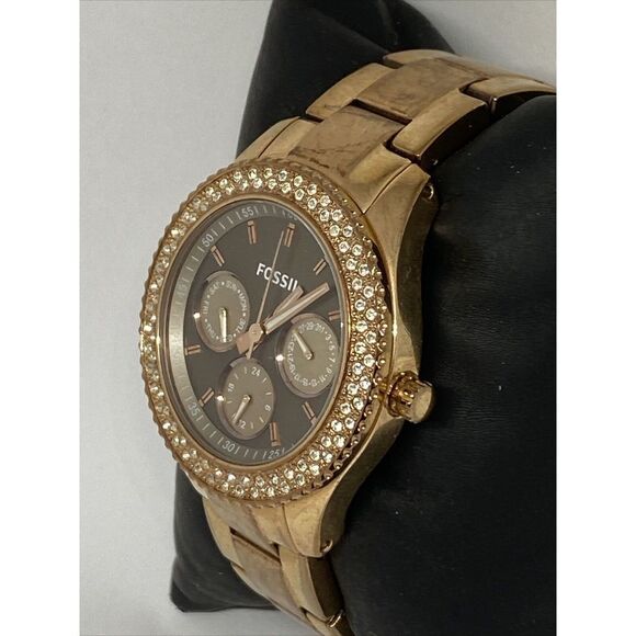 Fossil Stella ES3502 Womens Stainless Steel Analog Dial Quartz Wrist Watch WO177 - Picture 4 of 12